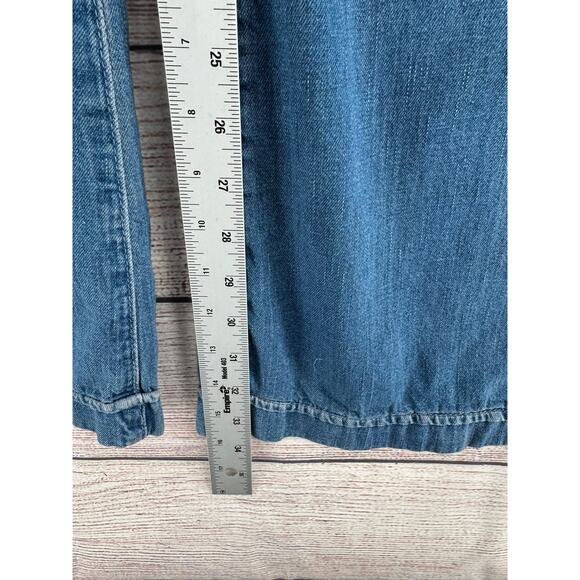 AG Adriano Goldschmied The Carly Pintuck Wide Leg Jeans Womens 24 Blue - Picture 12 of 13